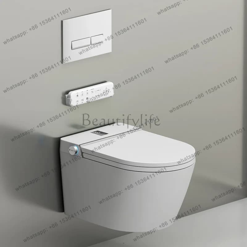 Household automatic hanging toilet multi-function smart wall row toilet thermostat toilet
