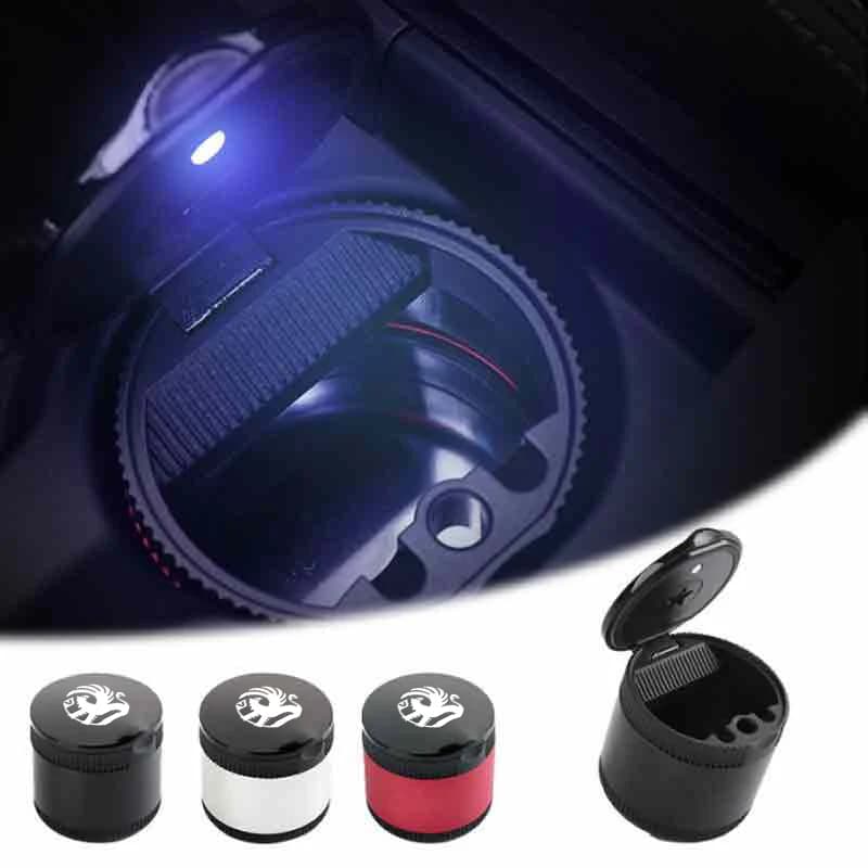 Universal Car LED Ashtray Container Cigar Ashtray Holder Interior Accessories For Vauxhall VXR Dokker Lodgy Logan Sandero
