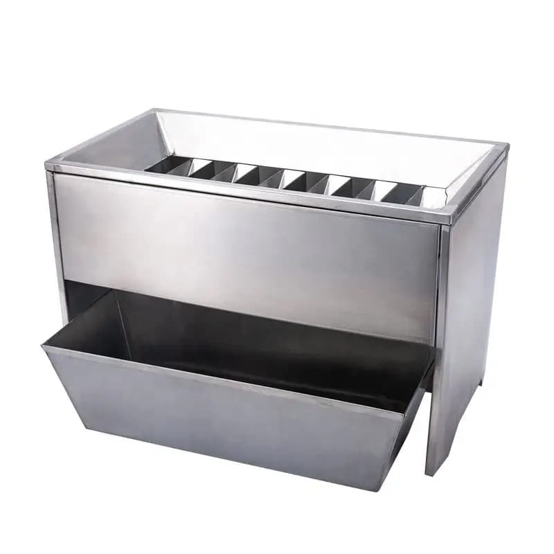 BAILONG High-Accuracy Stainless Steel Horizontal Slitter Lab Sample Riffle Splitter Grain Seed Divider 12.7mm