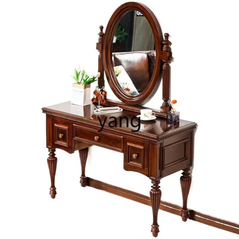 LH solid wood log dresser bedside storage cabinet integrated small apartment bedroom