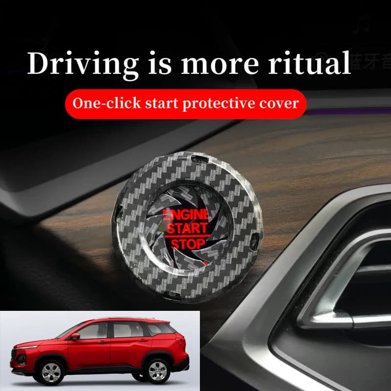 FOR BAOJUN Car one-button start decorative ring knob-type decorative cover ignition device switch hidden protective cover