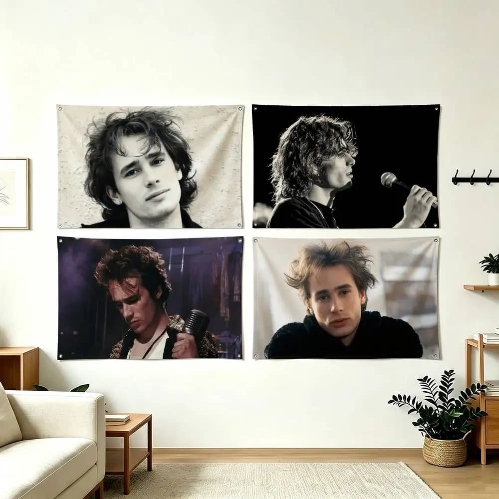 J-Jeff Buckley Musician Flag Suitable For Party Club Outdoor Interior Wall Decoration Banner Fans Gift