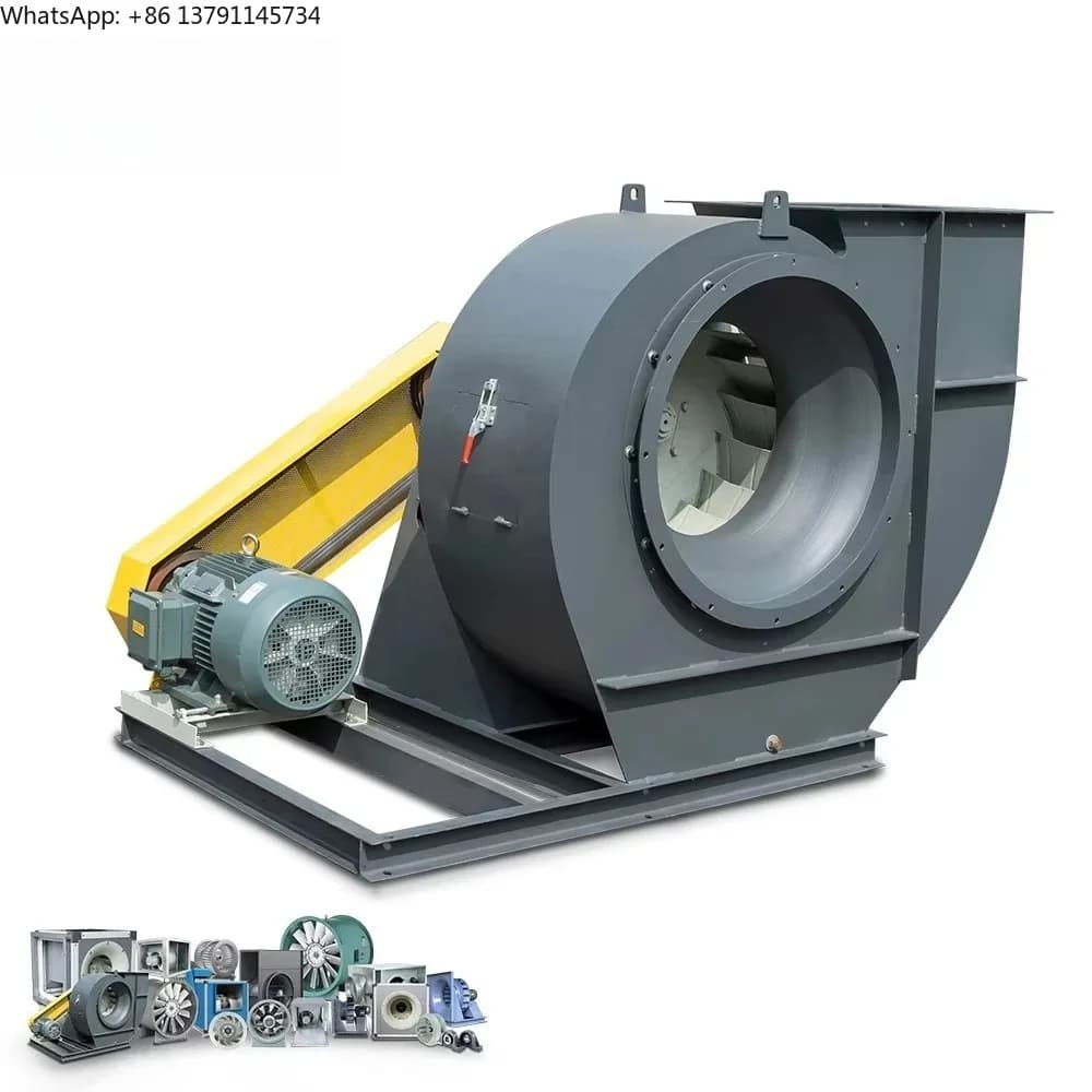 Energy-saving high-pressure centrifugal blower 4000Pa for factory ventilation and dust