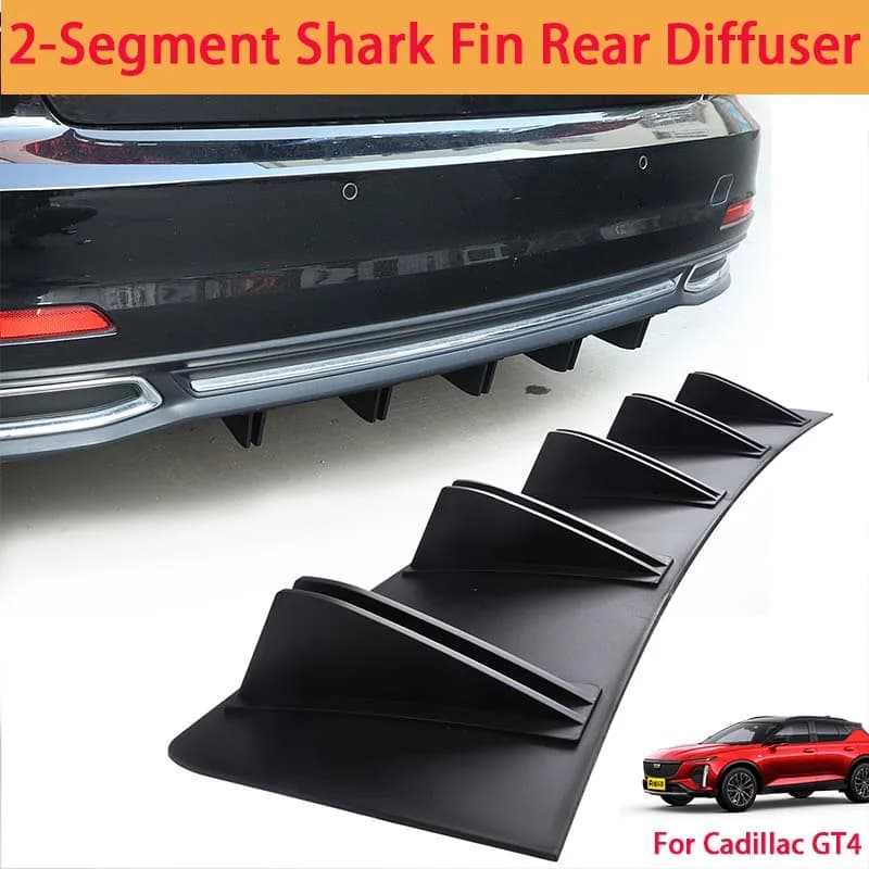 For Cadillac GT4 Shark Fin Rear Diffuser Split Chassis Spoiler Auto Aerodynamic Parts Aerodynamic Modification