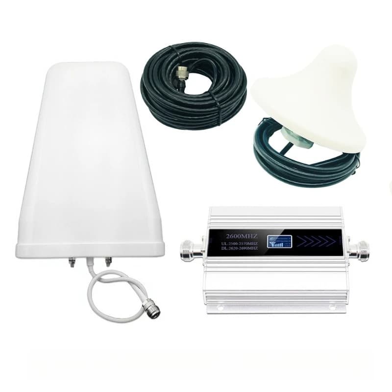 4G LTE 2600MHz + 1800MHZ Mobile Phone Signal Amplifier Network Signal Enhancement Receiver Amplifier