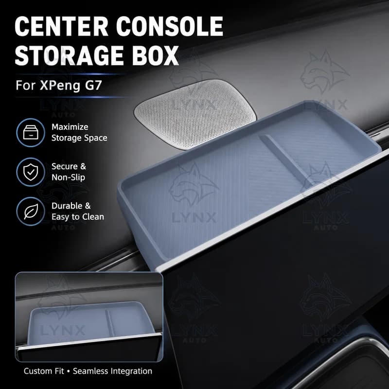 For XPeng G7 Center Console Storage Box Dashboard Organizer Car Accessories Custom Modification Storage Parts Kit
