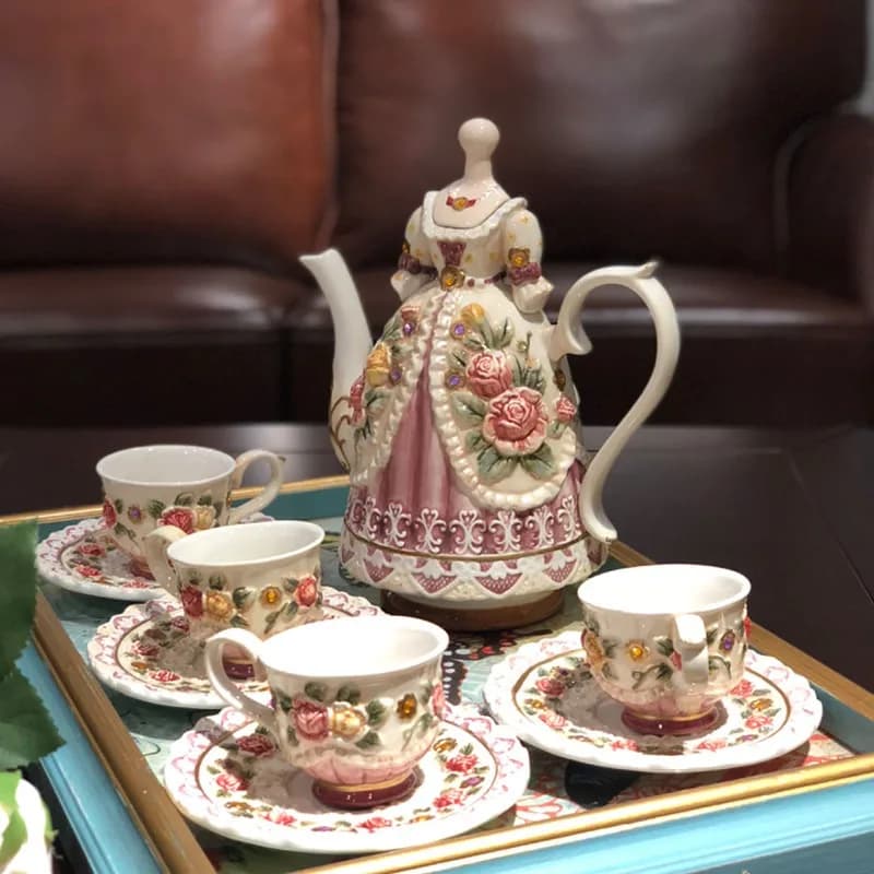 European Desktop Decoration Living Room Decorations Ceramic Coffee Cup Room Decor Home Furnishings