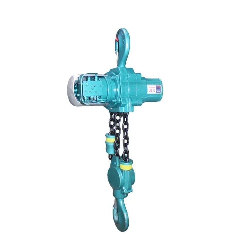 Factory Price 1 Ton 2 Ton Single Hook Trolley 3m 5m 10m Chain Air Balancer Pneumatic Hoist