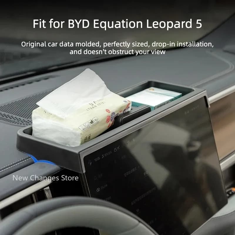 For BYD Denza B5 2023-2025 Back-Screen Storage Box Upgrade Modify Accessories