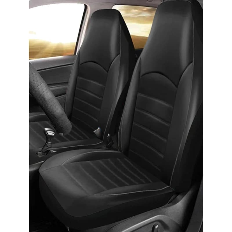 Car Accessories Premium PU Leather Front Seat Covers All-Weather Interior Conversion Tuning Universal Fit for Cars SUVs Vans