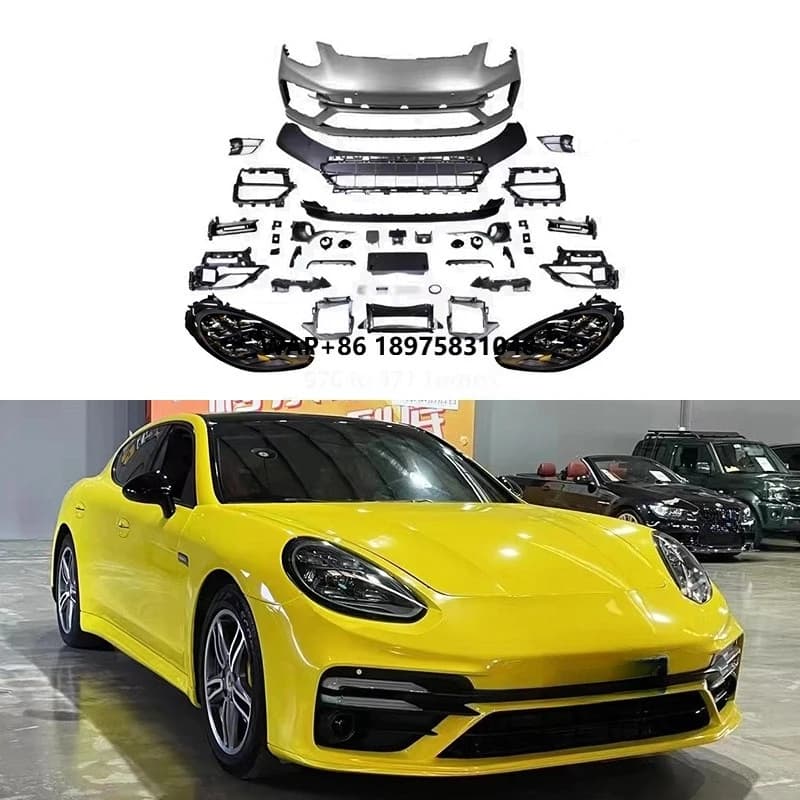 2009-2016 Front Bumper Body Kit Upgrade with New Front Headlight Modification for 970 971 TurboS