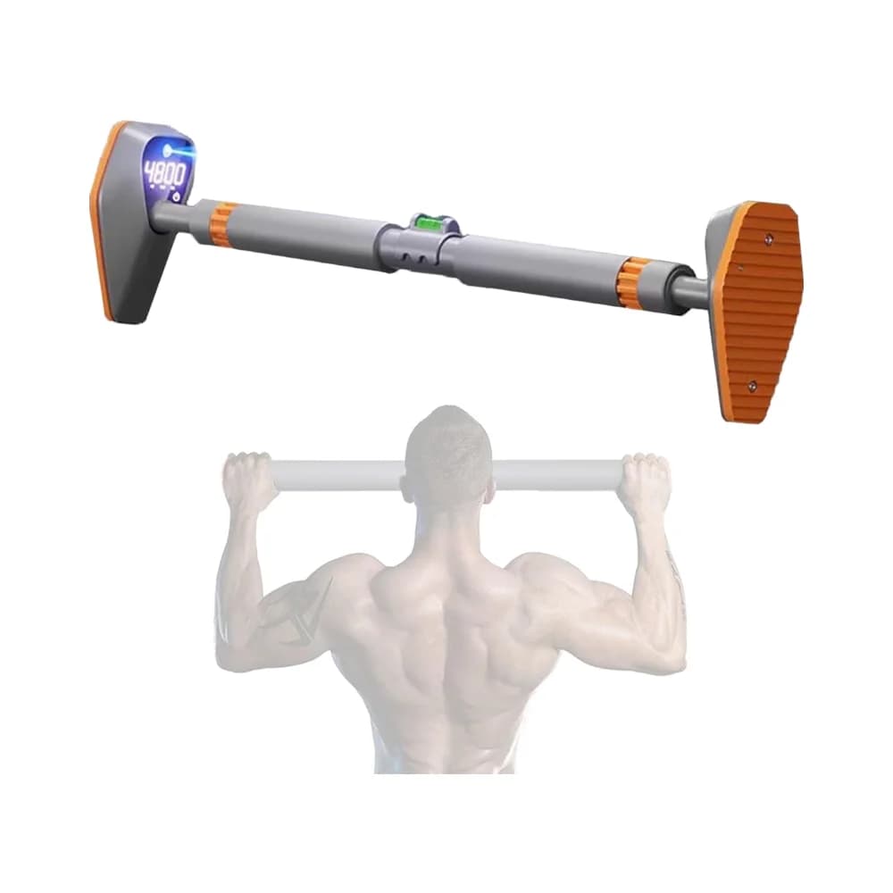Adjustable Length Multifunctional Pull-up Bar 750 KG Load Bearing Gym Horizontal Bar for Indoor Strength Training Steel Material