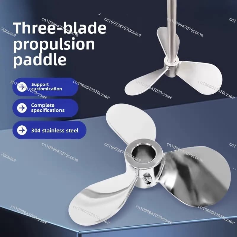 Three-blade 304 Stainless Steel Stirring Blade Impeller Agitator