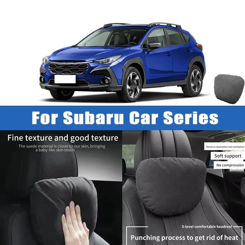 Top Quality Car Headrest Neck Support Seat Soft Neck Pillow Breathable For Subaru Impreza WRX STI Subaru Outback Legacy Crosstre