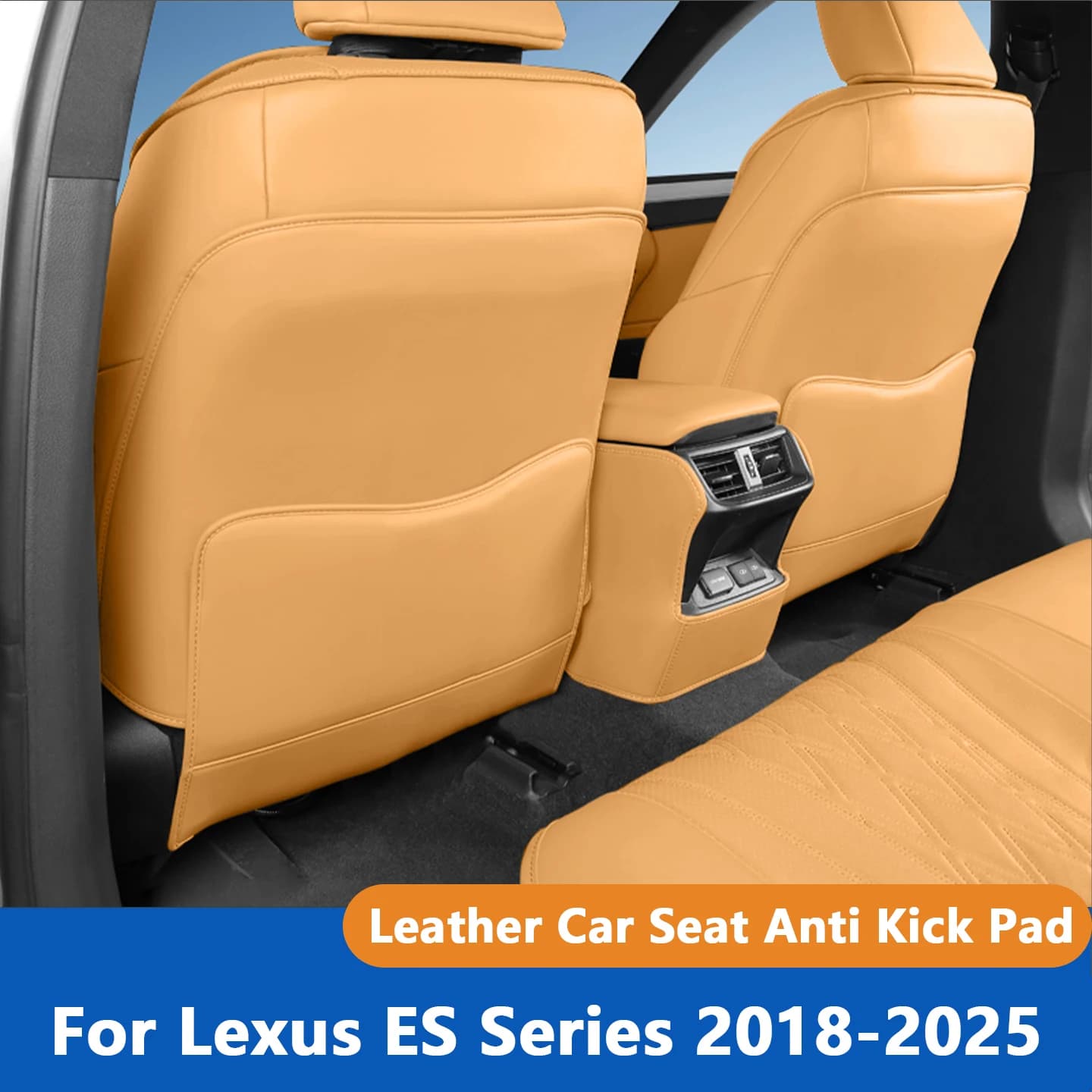 For Lexus ES 200 250 300h 350h 2018-2025 Car Seat Anti Kick Pad Leather Full Surround Seat Anti Scratch Protector Car Accessorie