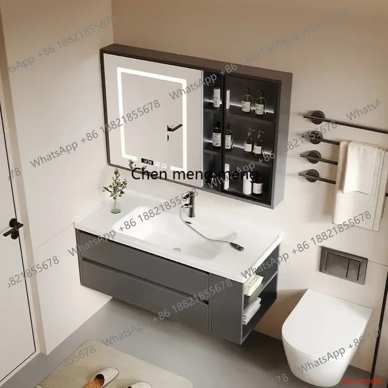 Vanity Mirror Bathroom Cabinets Storage Wall Shelf Entrance Bathroom Cabinets Closet Storage Organizer Gabinete Furniture