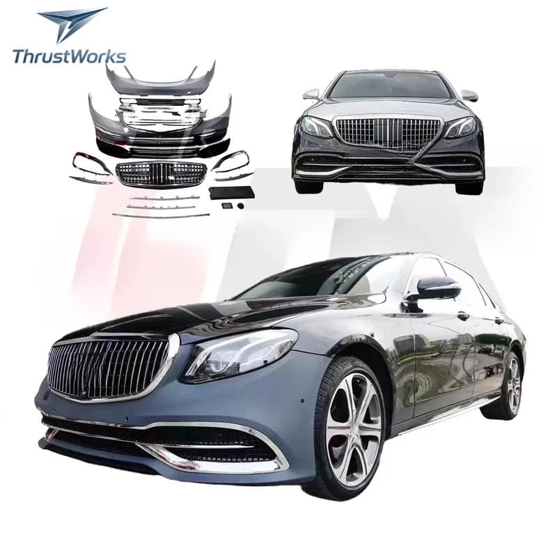 ThrustWorks 2016-2020 W213 Facelift Bodykit High Quality Front & Rear Bumper In Plastic With Included Clips
