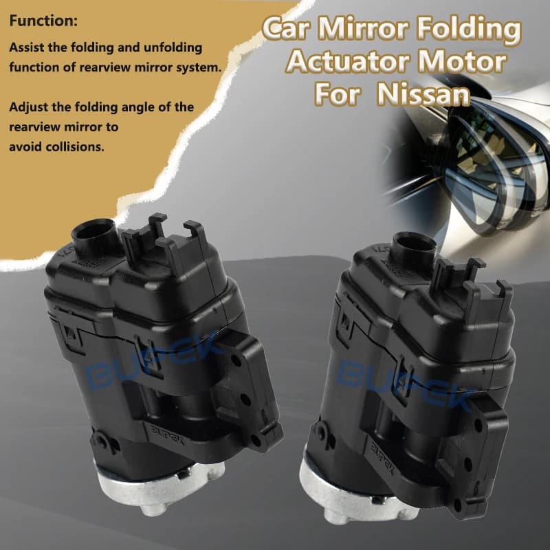 BUPEK For Nissan Tiida C13 MK3/Versa Note 2015 2016 2017 2018 2019 Car Side Wing Mirror Folding Motor direct replacement