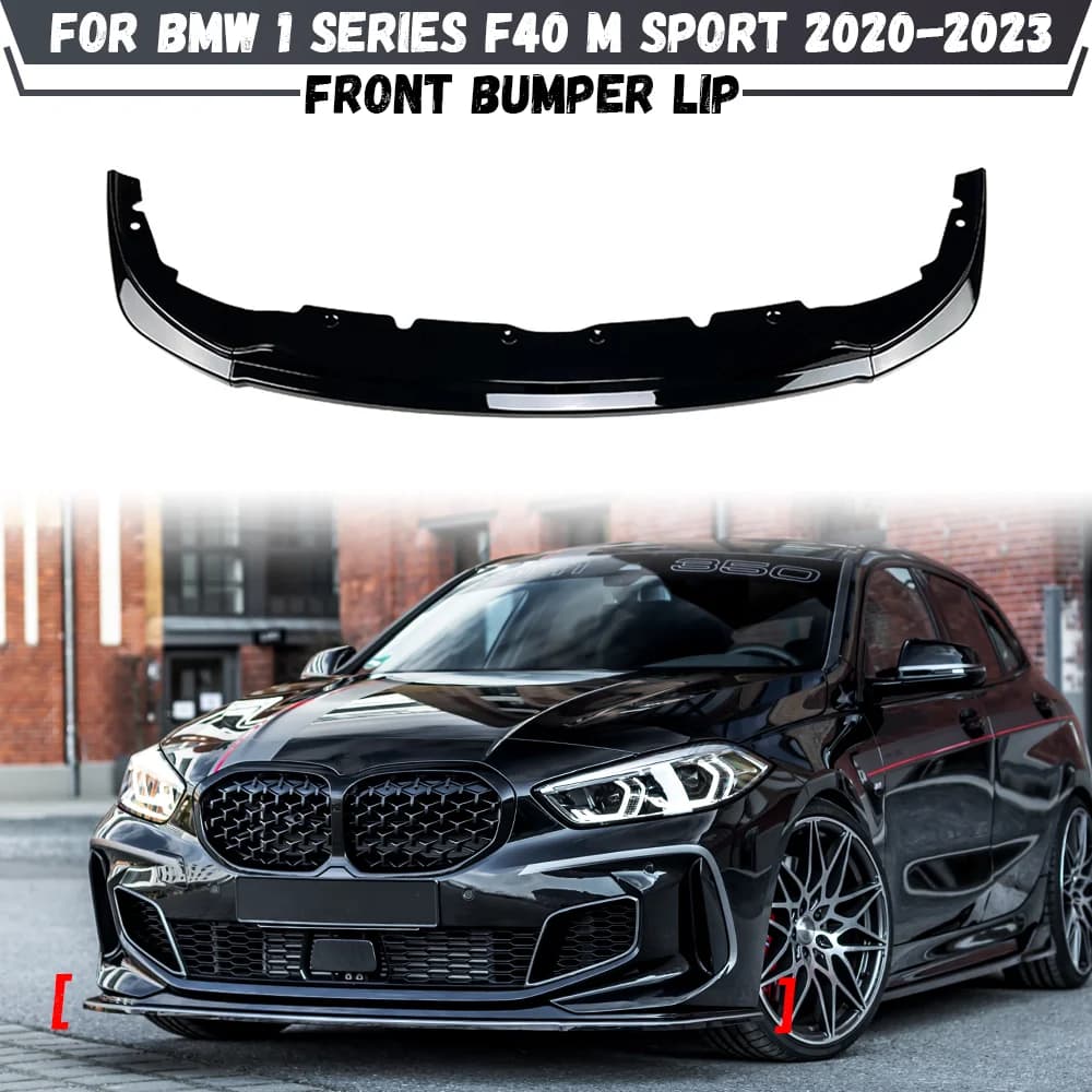 For BMW F40 1 Series M Sport 118i 120i 128ti 2020 2021 2022 2023 Front Bumper Lip Spoiler Splitter Diffuser Bodykit