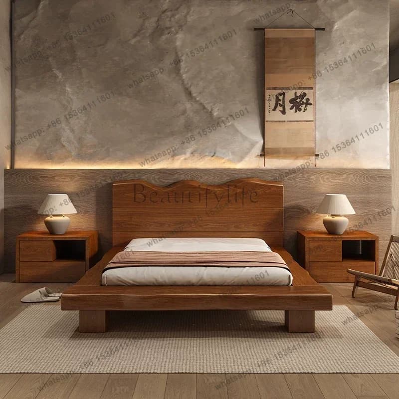 Design Wooden Massage Bed Modern Luxury Headboards Frame Beauty Double Luxury Safe Bed Sleeping