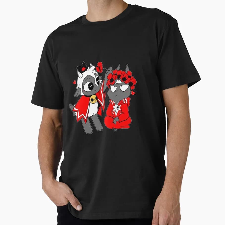Cult of the Lamb Themed 0428 Horror game Gift T-Shirt for gamer 100% Cotton printed Short-Sleeve Unisex Tee All Size Tops S–6XL