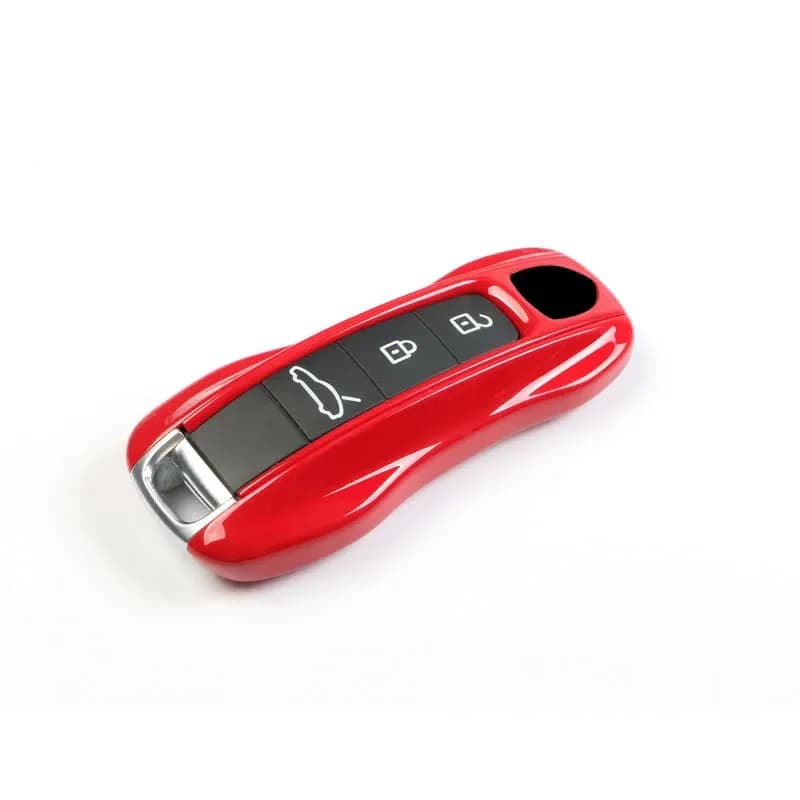 For Porsche Cayenne Macan 718 Panamera 911 Rouge Red ABS Car Smart Remote Original Paint Key Case Fob Cover Accessories