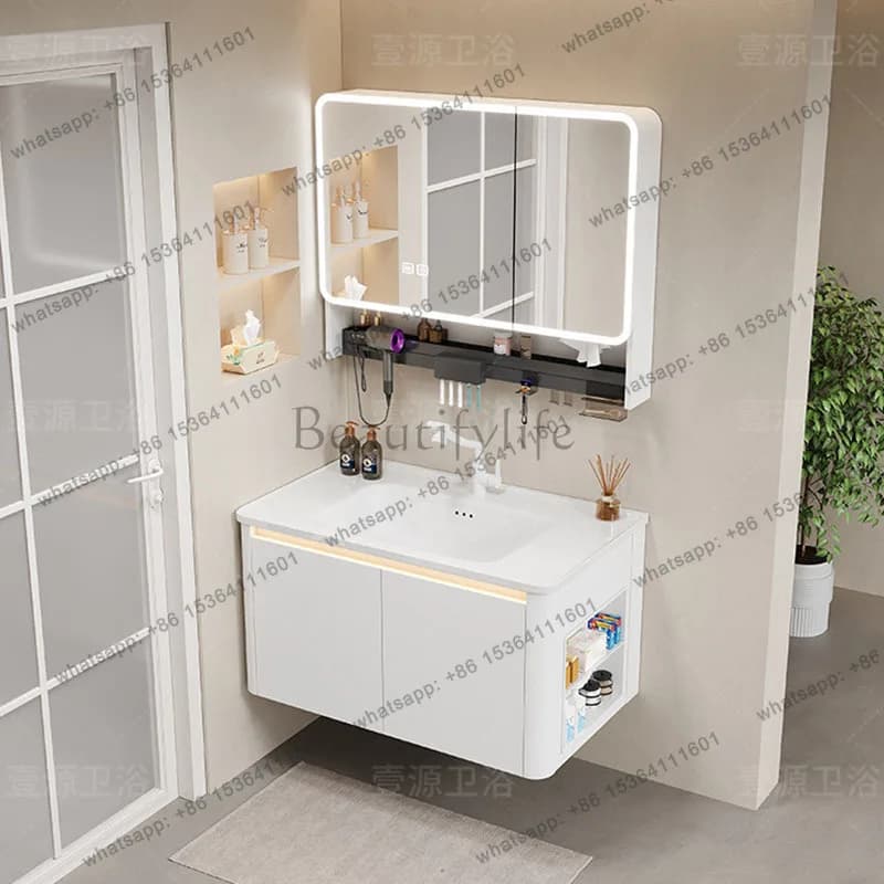 LJYDecorations Organizer Bathroom Cabinet Shelves Mirror Storage Skincare Cupboard Small Drawers Archivadores Trendy Furniture