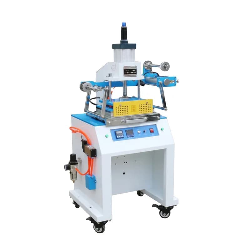Automatic Sheet Feed Edge Roll to Roll Hot Foil Stamping Machine for Plastic Cosmetic Jars