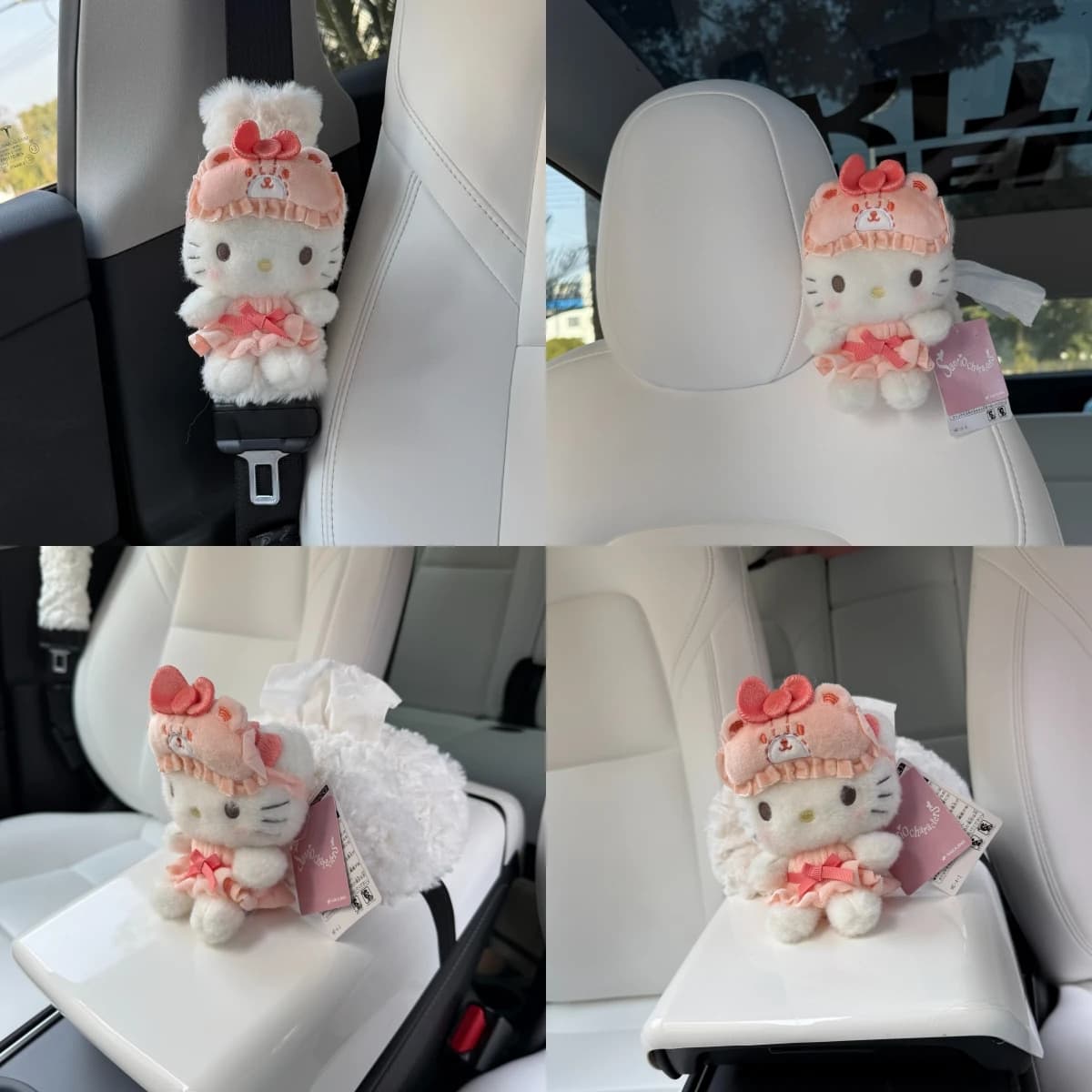Car Safety Belt Cover Adjustable Seat Belt Cover Shoulder Strap Covers Car Shoulder Protector Pad Waist Gear Decor Tissue Box