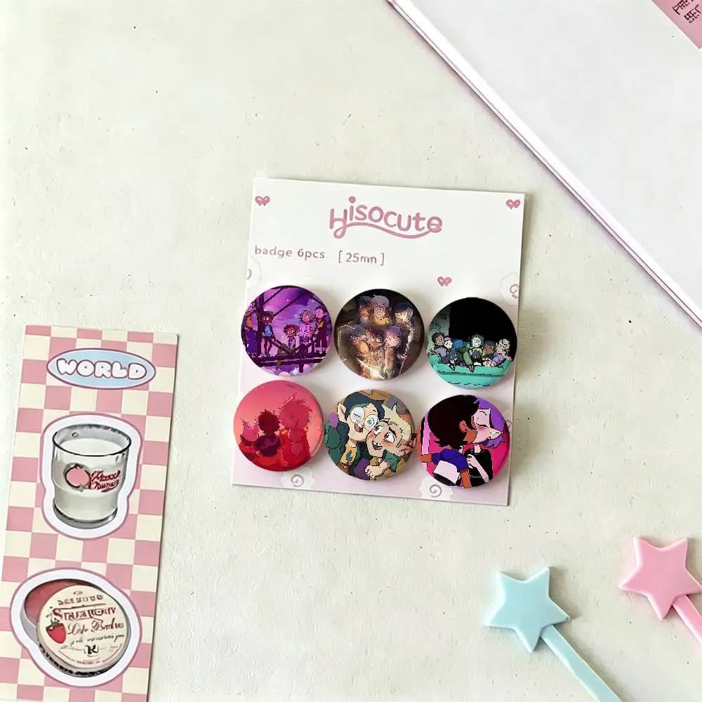 Anime T-the Owl-H-houseS Cute Badge Pins For Friend, Backpack, Clothing, Collectible Accessories, Jewelry Gift