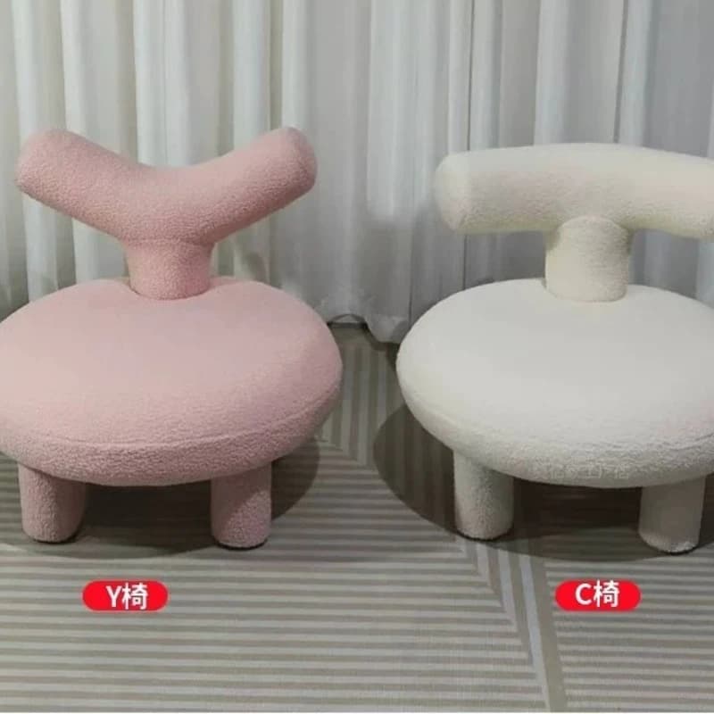 Lamb wool children's leisure sofa chair red living room balcony reading single Internet  bedroom  change stool household