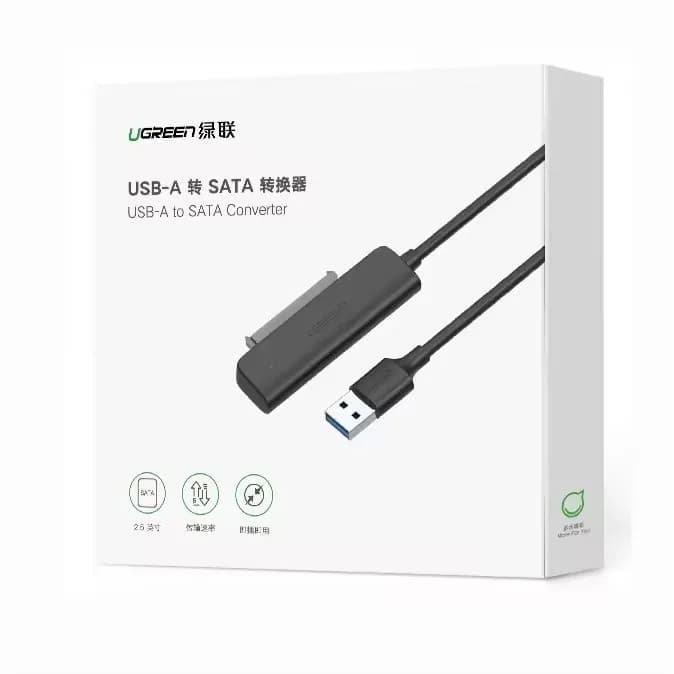 SATA to USB 3.0 UGREEN Adapter Cable for 2.5" SSD and HDD Hard Drive Adapter 5Gbps Support SATA III UASP