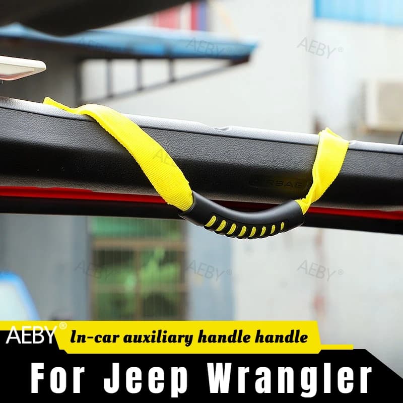 For Jeep Wrangler 2024 A-pillar grabber direct bolt-on no drilling required,Inner roof handle,hard top grab handle,Accessories