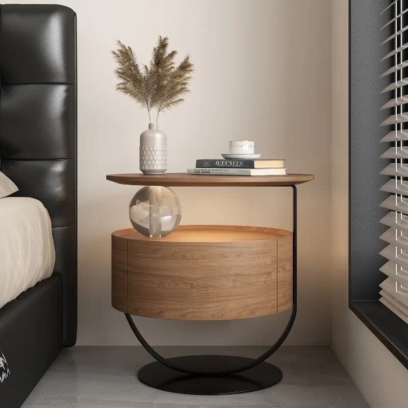 Drawers Luxury Bedside Table Bedroom Mobile Coffee Cabinets Storage Organizer Nightstand Modern Mesa De Noche Hotel Furniture
