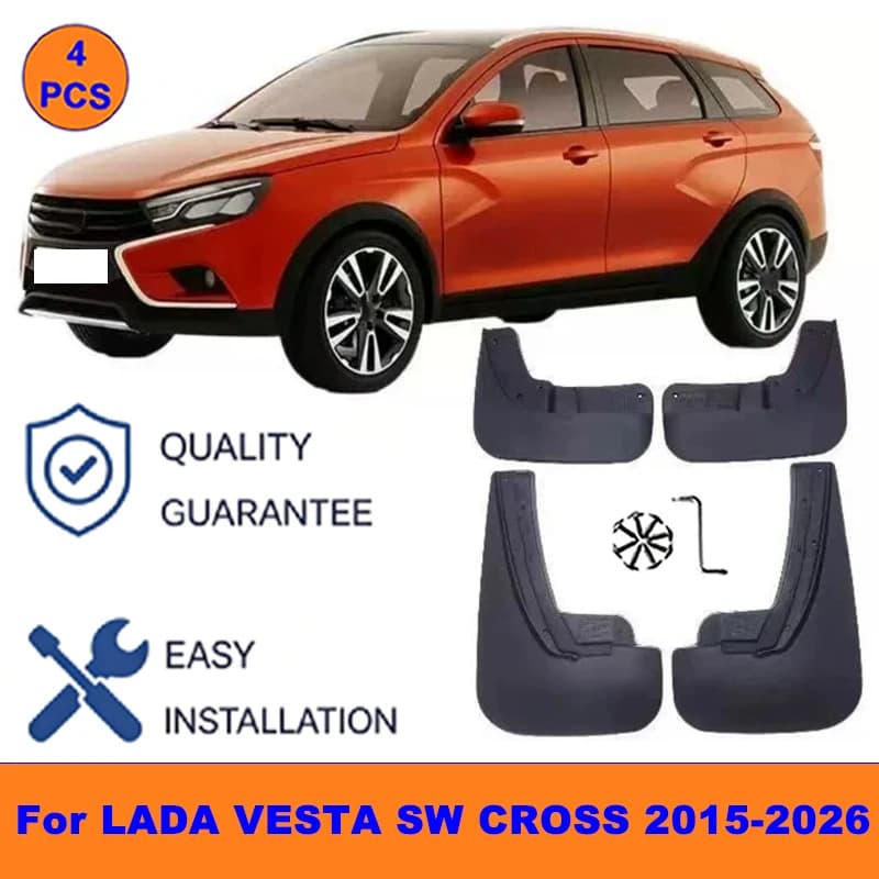4Pcs Mud Flaps For LADA VESTA SW CROSS 2015-2026 - Splash Guards Front&Rear Wheel Fender Mudguards Car Exterior Protection Parts