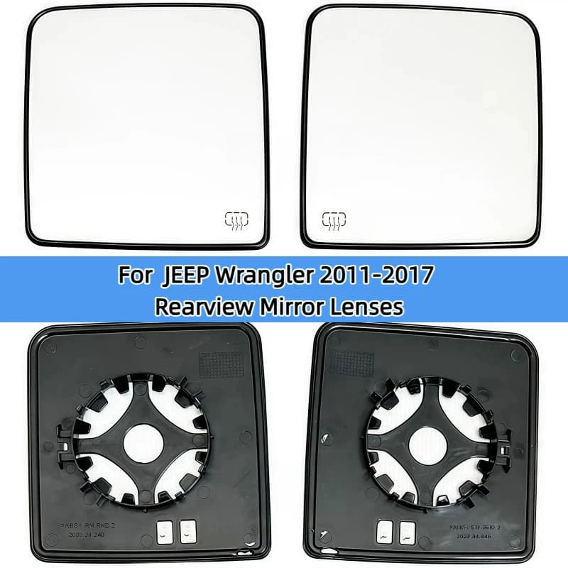 For  JEEP Wrangler 2011 2012 2013 2014 2015 2016 2017 /  WRANGLER JK 2018 2019 2020 Car Convex Heated Mirror Glass Heated lens