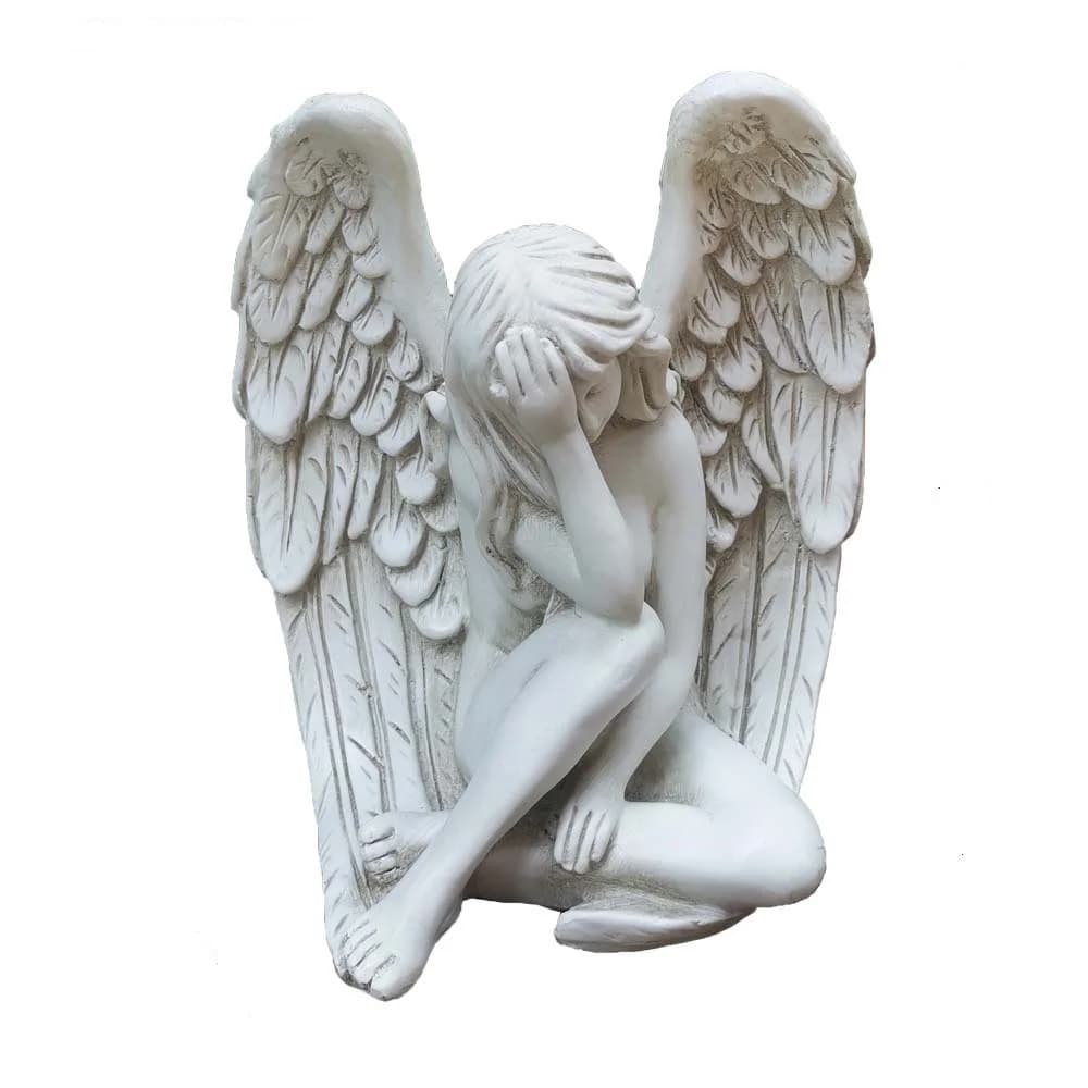 Vintage resin gardening art sculptures ornaments garden girl sculptures handicrafts decorations ﻿