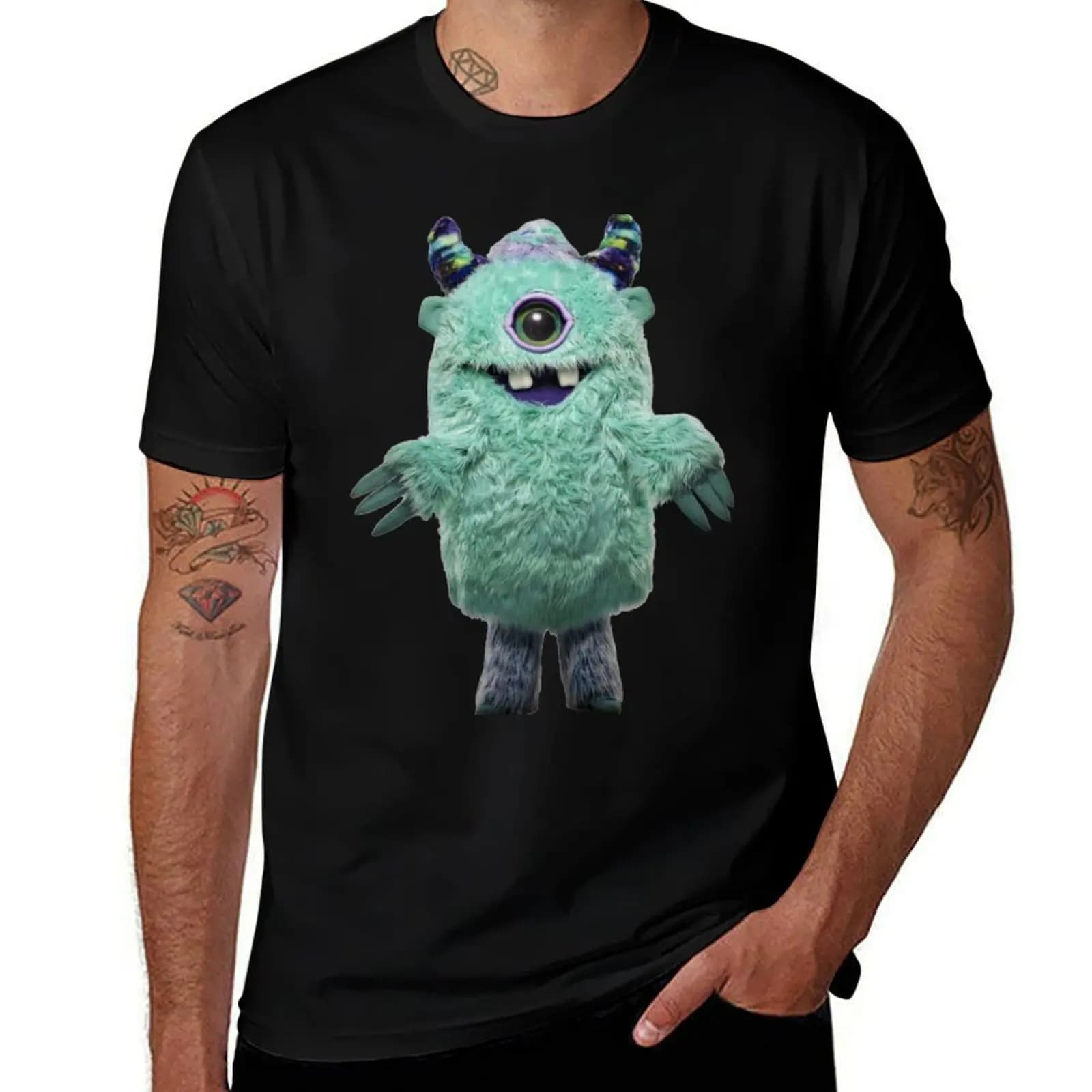Masked Singer US Season 1 Costume - Monster T-Shirt Casual Street Style Short Sleeve Tee T-Shirt