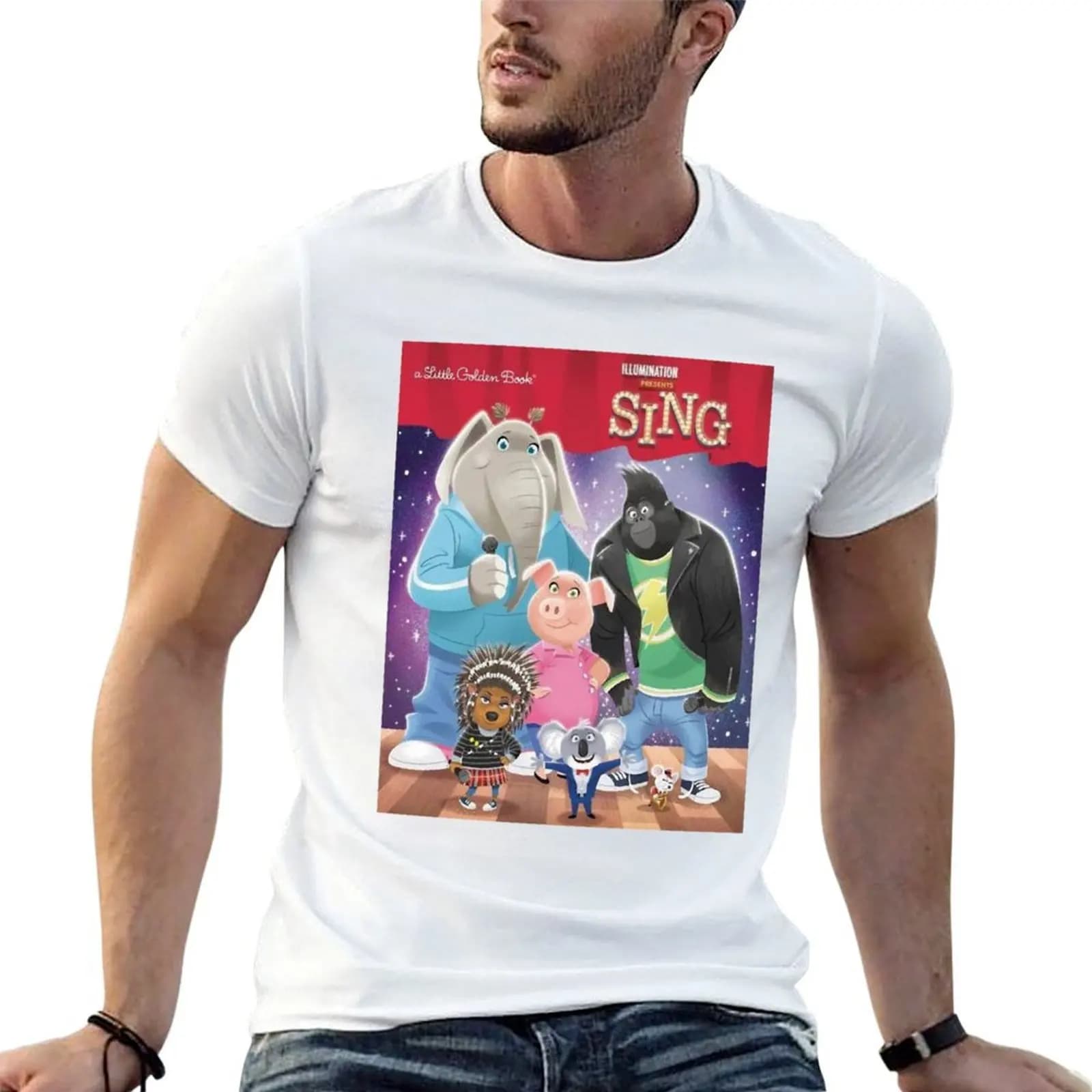 Concert Sing Cartoon T-Shirt new gifts and t-shirts oversized heavy weight t shirts for men