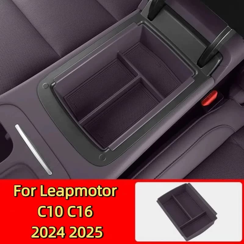 Armrest Box Storage Box For Leapmotor C10 C16 2024 2025 Car Central Armrest Storage Box Content Center Console