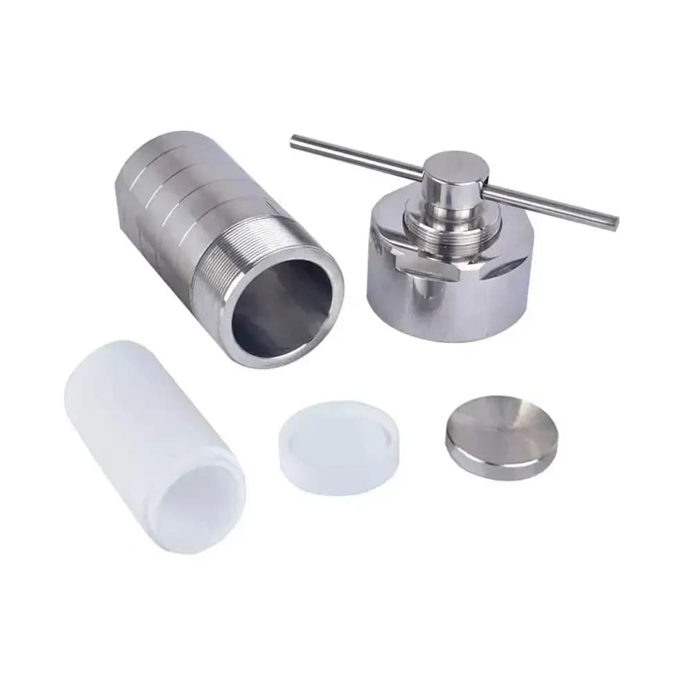 25ml PTFE Lined Hydrothermal Synthesis Autoclave Reactor 3Mpa 304 Steel High Pressure Hydrothermal Digestion Tank PTFE