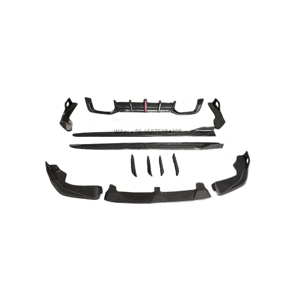 Suitable for X4M Retrofit Upgrade, High-quality Carbon Fiber Front and Rear Diffuser Lip Side Skirt Wind Knife Body Kit