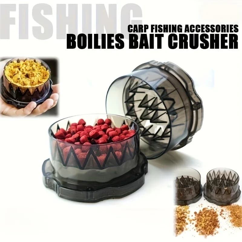 Carp Fishing Bait Crusher Grinding Bait Box Hard Lure Grinder for Boilies Pellets Carp Bait Making Fishing Tackle Accessories