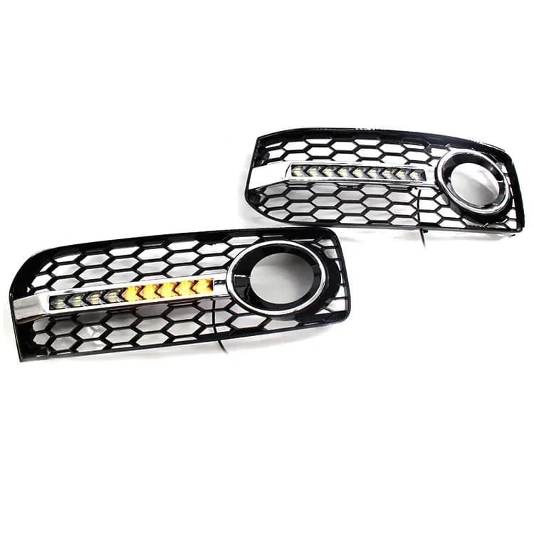 Suitable for 08-12 Audi A5S5 Coupe Two Door LED Streamer Dayline Light Bumper Grille Fog Light Frame
