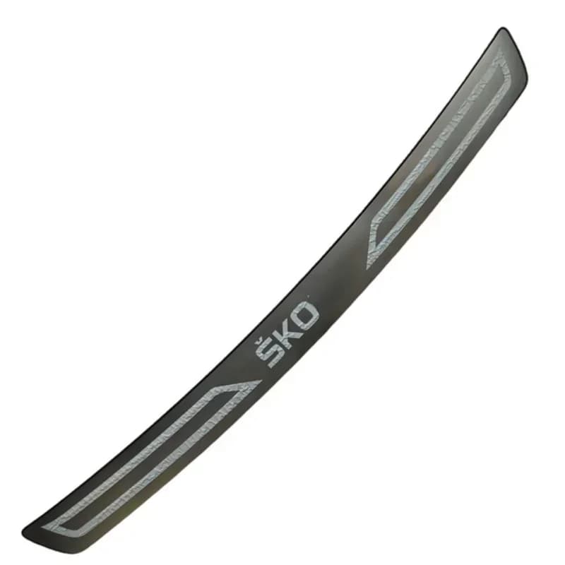 For Skoda Octavia Fabia Rapid 2008-2021 Car Bumper Thresholds Rear Diffuser Protect Strip Exterior Parts Chrome Stainless Steel