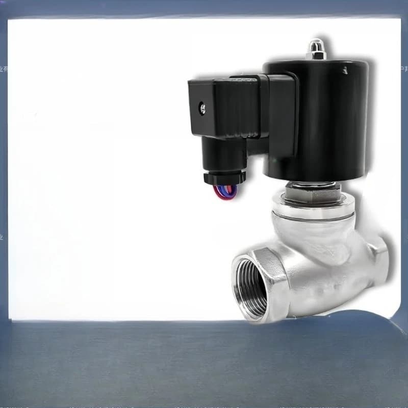 Stainless steel piston type steam solenoid valve304 stainless steel thread, thread buckle high temperature solenoid valve 1 inch