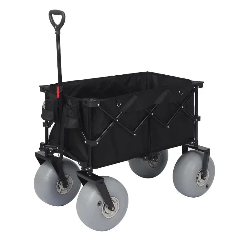 Outdoor foldable camper, multi-function trolley, portable large-capacity cart