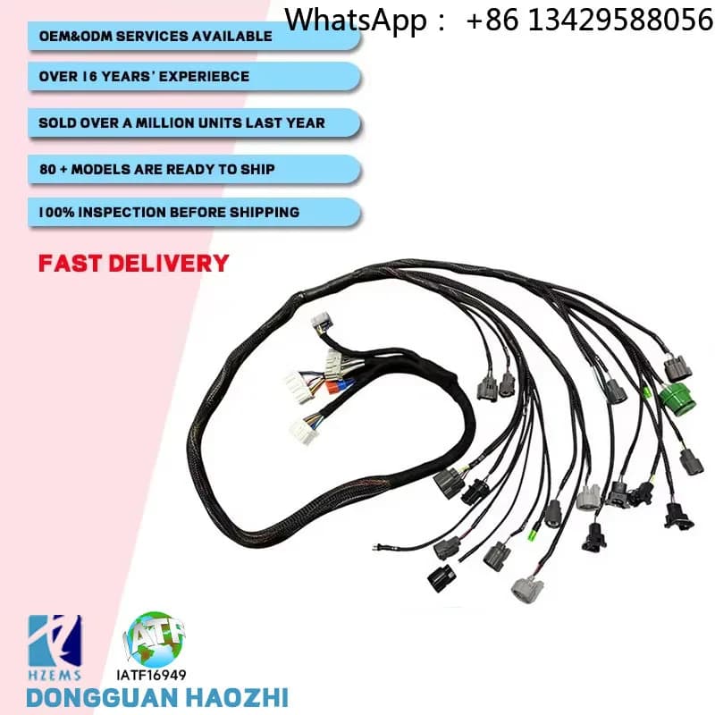 2026 New Arrival CNCH-OBD1-1 OBD1 Trucked Budget Engine Wiring Harness B16 B18 D16 US Wiring Harness for Car Wire
