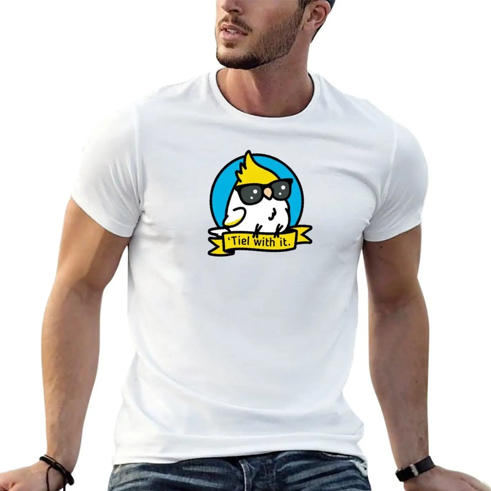 Tiel with it - Cockatiel Shirt T-Shirt new edition rapper graphic tees mens workout shirts