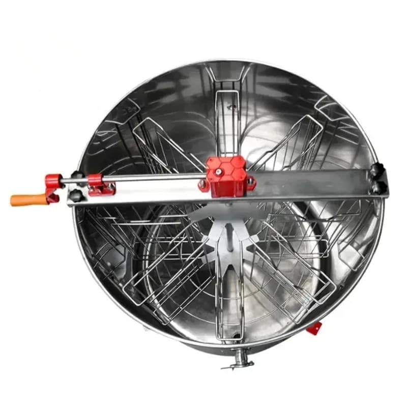 8 Frame Stainless Steel Manual Honey Extractor Crank Honeycomb Centrifuge Machine